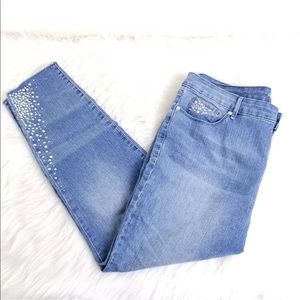 Gloria Vanderbilt Alexandra Light Wash Ankle Jeans